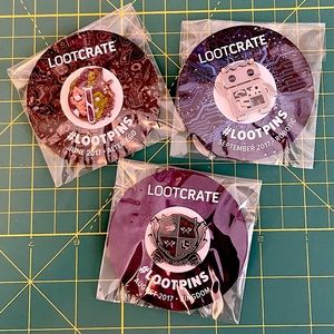 Assorted 2017 Loot Crate pins